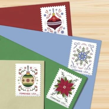 2024 Holiday Joy Forever Stamps, Book of 20|Multiple Stamp Designs