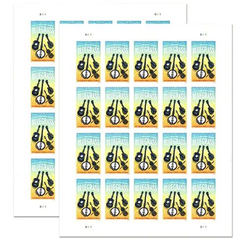 2024 USPS Bluegrass Guitar Forever Stamps