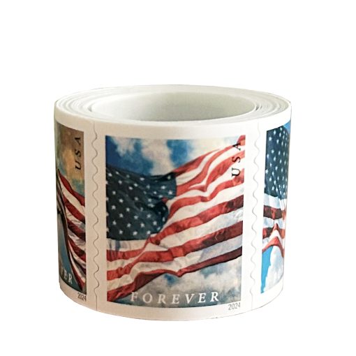 2024 USPS Forever American Flag Stamps Rolls
