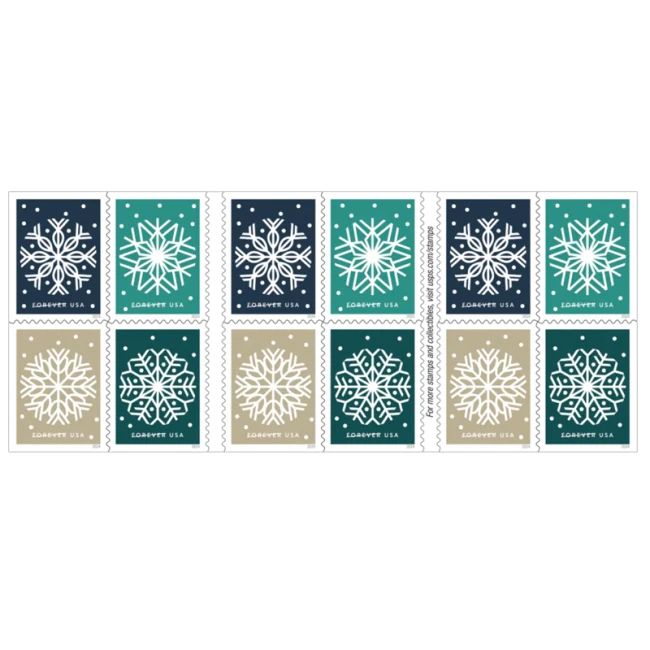 2024 Winter Whimsy Stamps, Book of 20 Forever |Multiple Stamp Designs