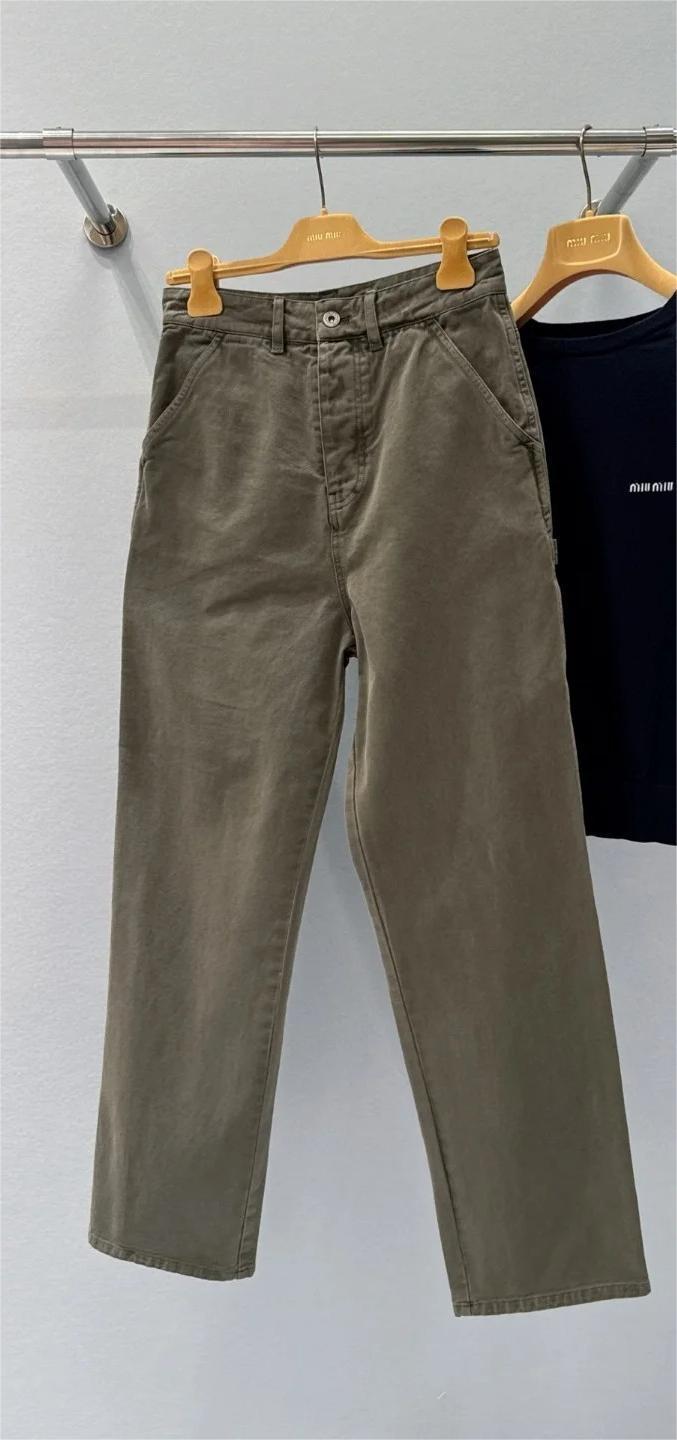 MIU Straight Leg Work Pants