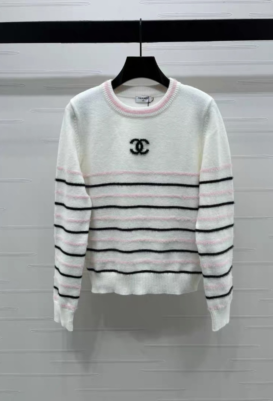 CC Striped pullover long sleeved sweater