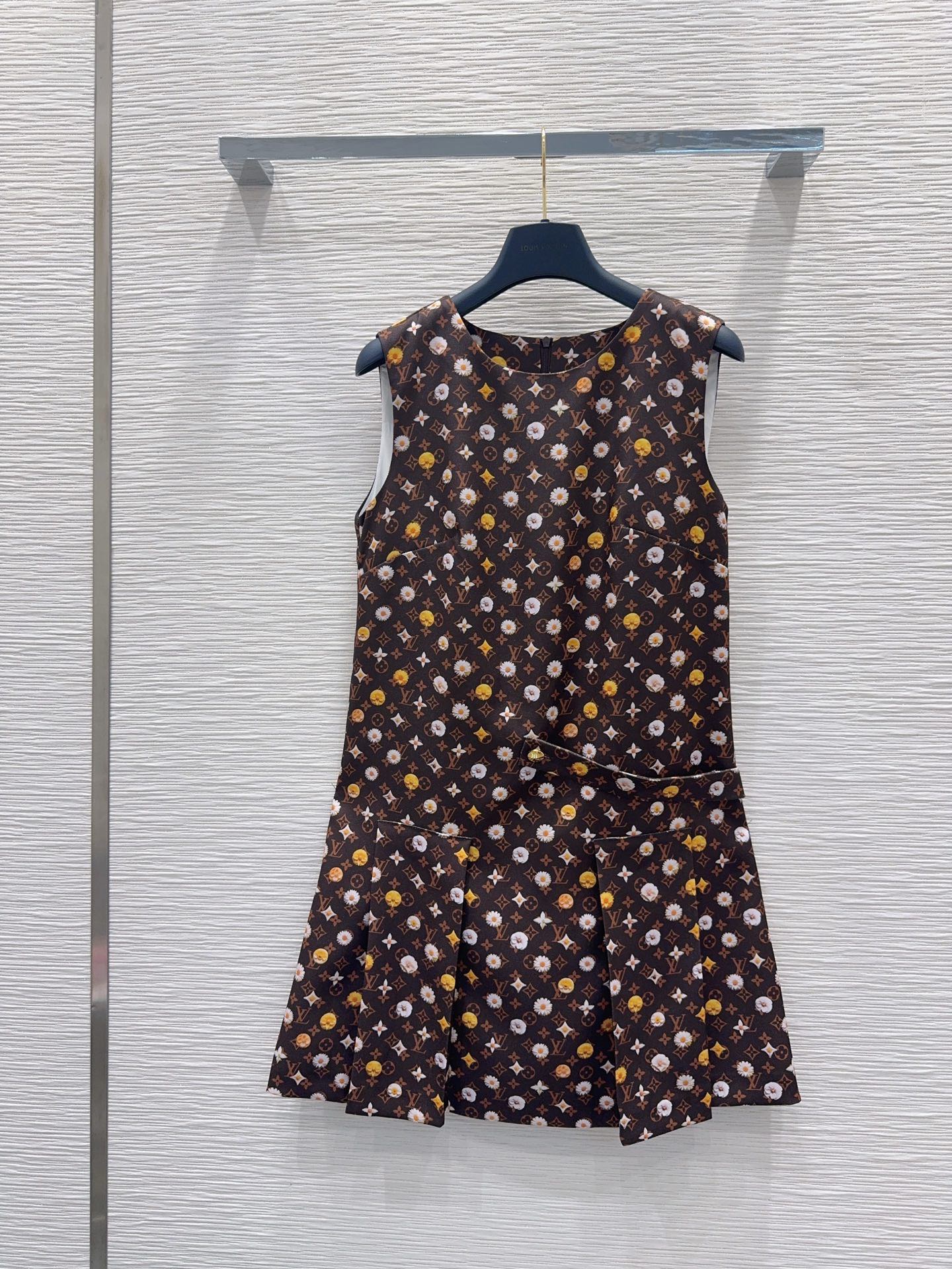 LU Floral Monogram A-Line Mini Dress