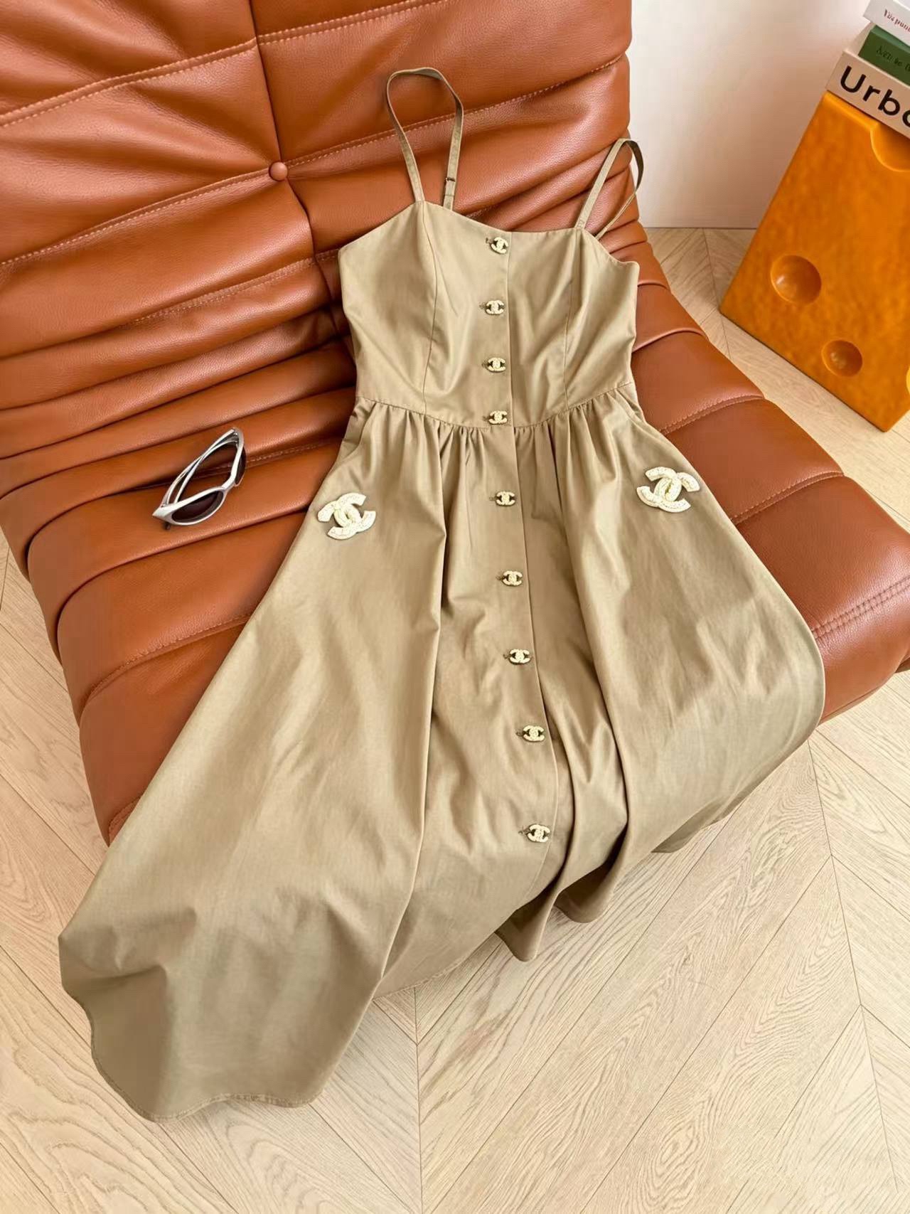 CC Button-Front Cami Sundress