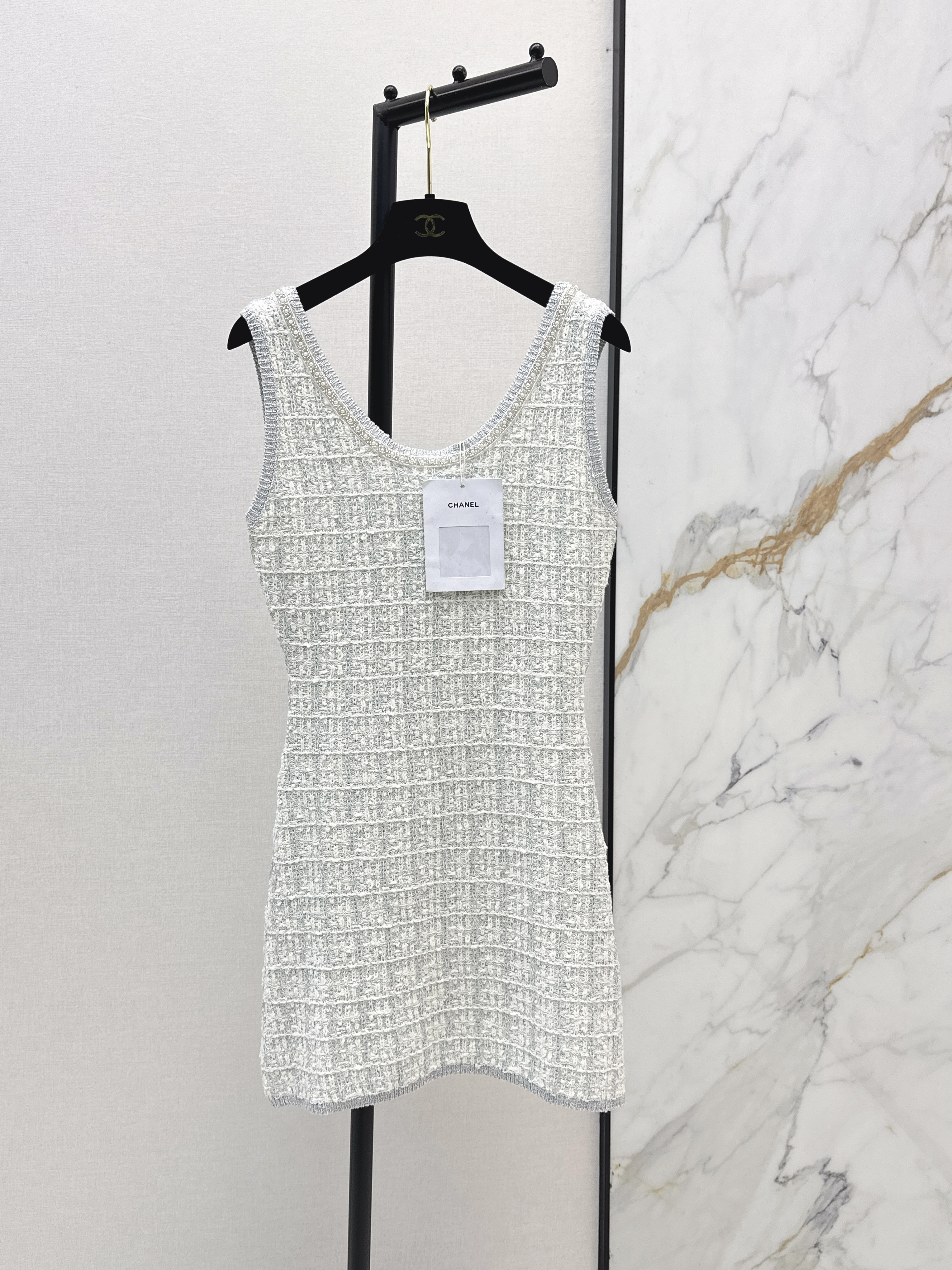CC Textured Tweed Mini Dress