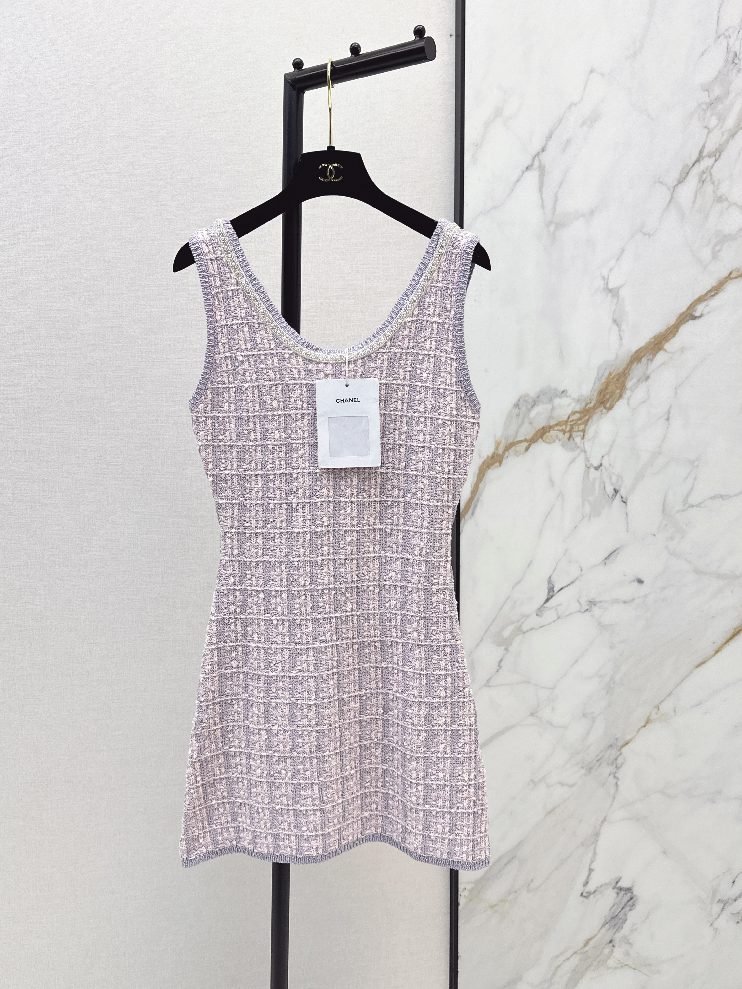 CC Textured Tweed Mini Dress