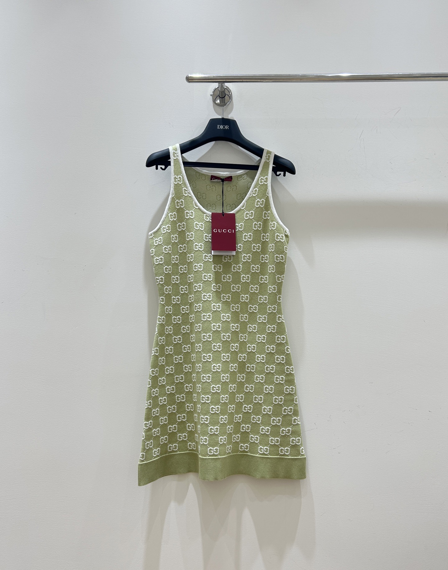 Gu Logo Embroidered Dress