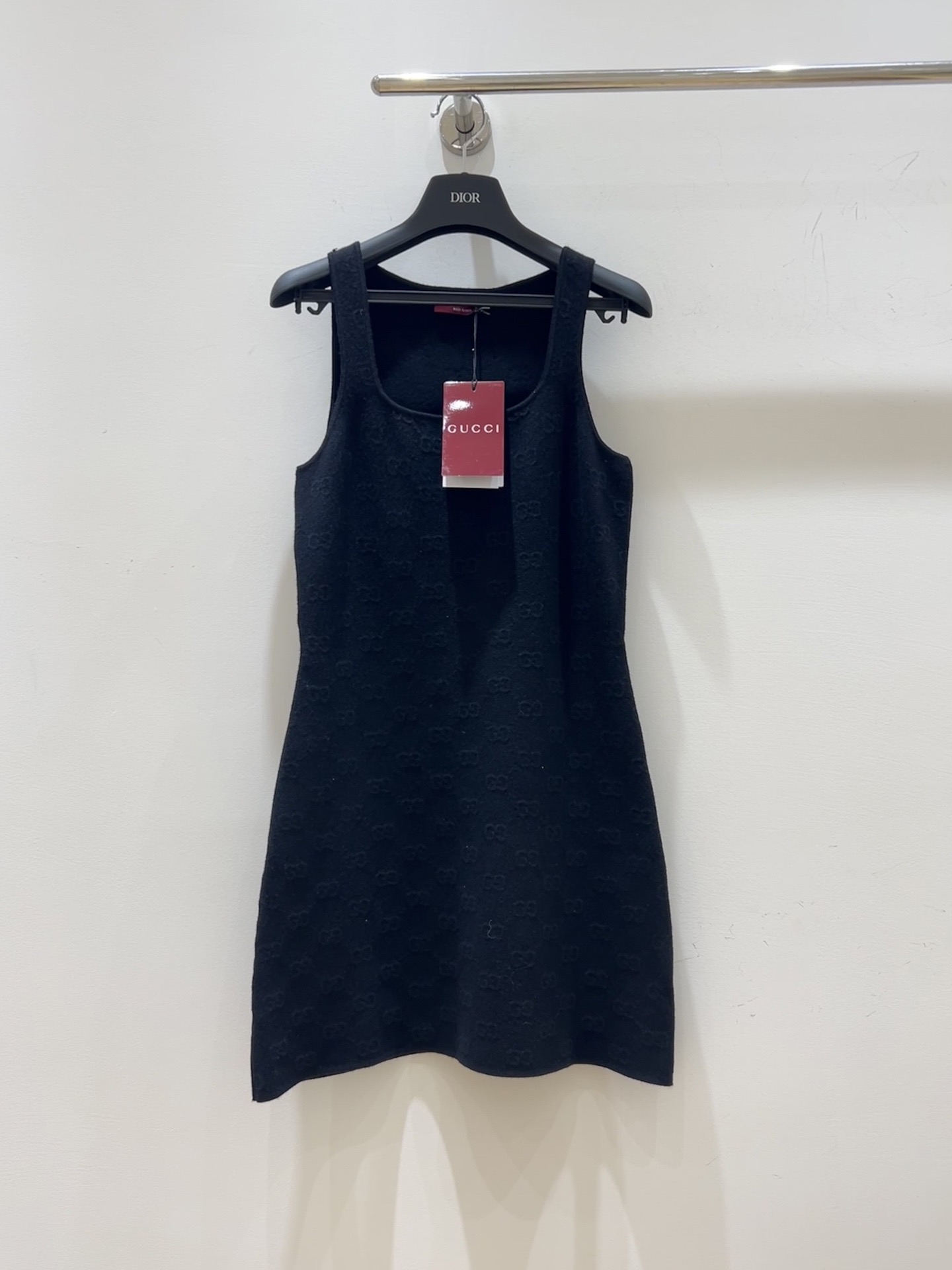 Gu Logo Embroidered Dress