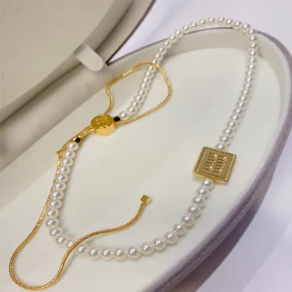 Ladies New Style Versatile Pearl Necklace