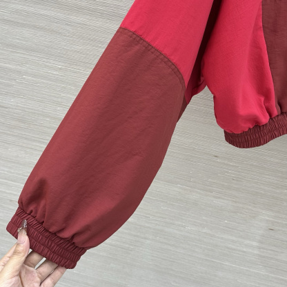 YS Color-Block Cropped Anorak Jacket