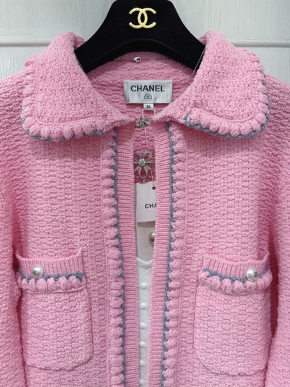 CC Textured Bouclé Cropped Cardigan Jacket