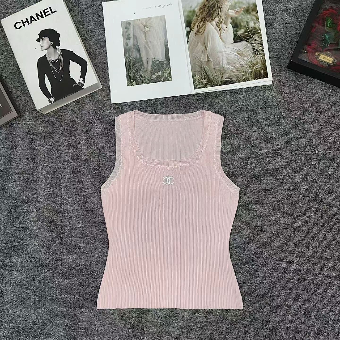 CC Embroidered Logo Knit Tank