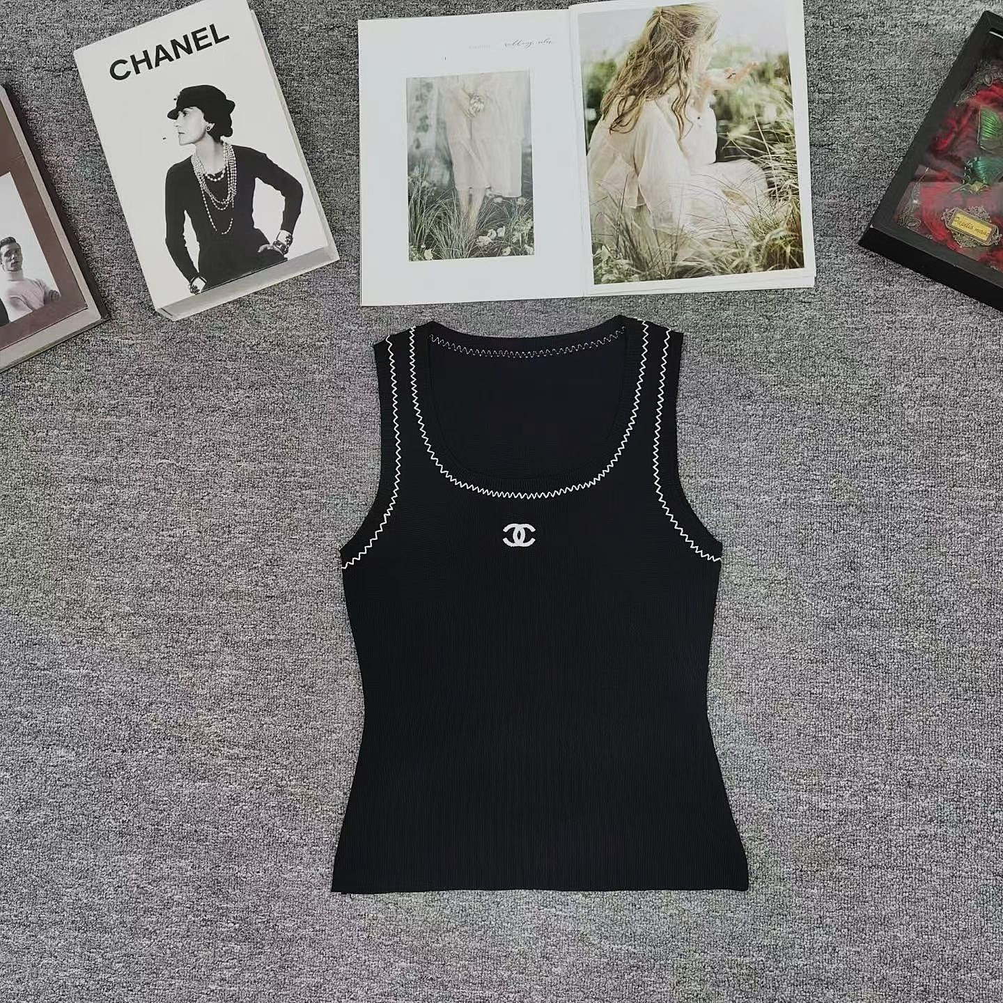 CC Embroidered Logo Knit Tank