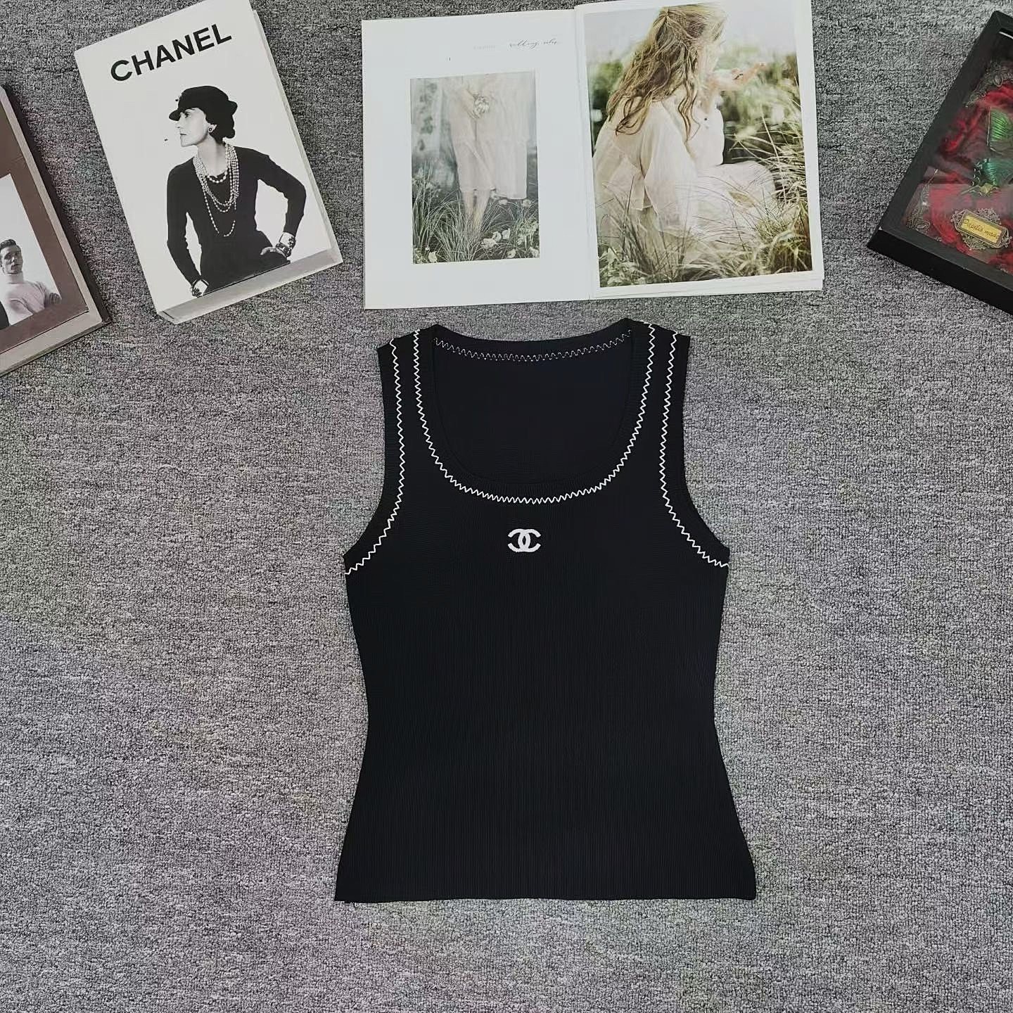 CC Embroidered Logo Knit Tank