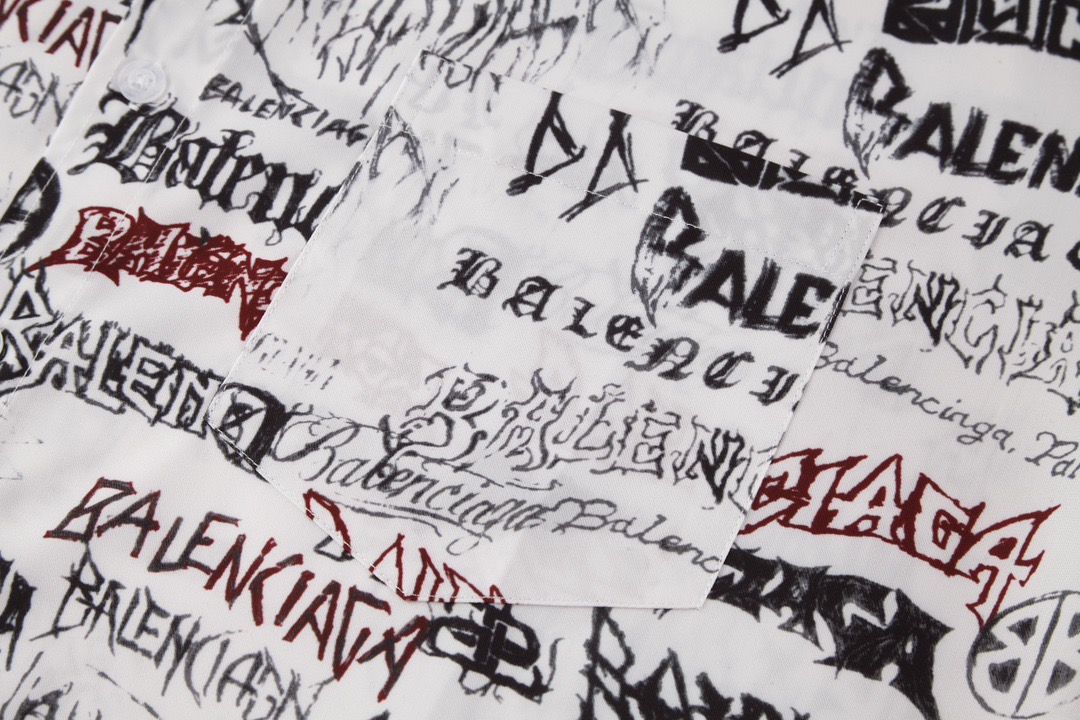 BA Full printed graffiti long sleeved shirt
