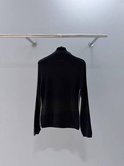 CC 25SS Double C-line high neck knitted sweater