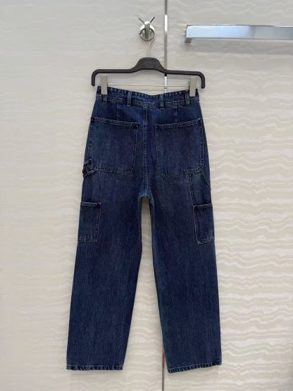 CC 26SS Spring and summer new product: three-dimensional double C workwear pocket jeans