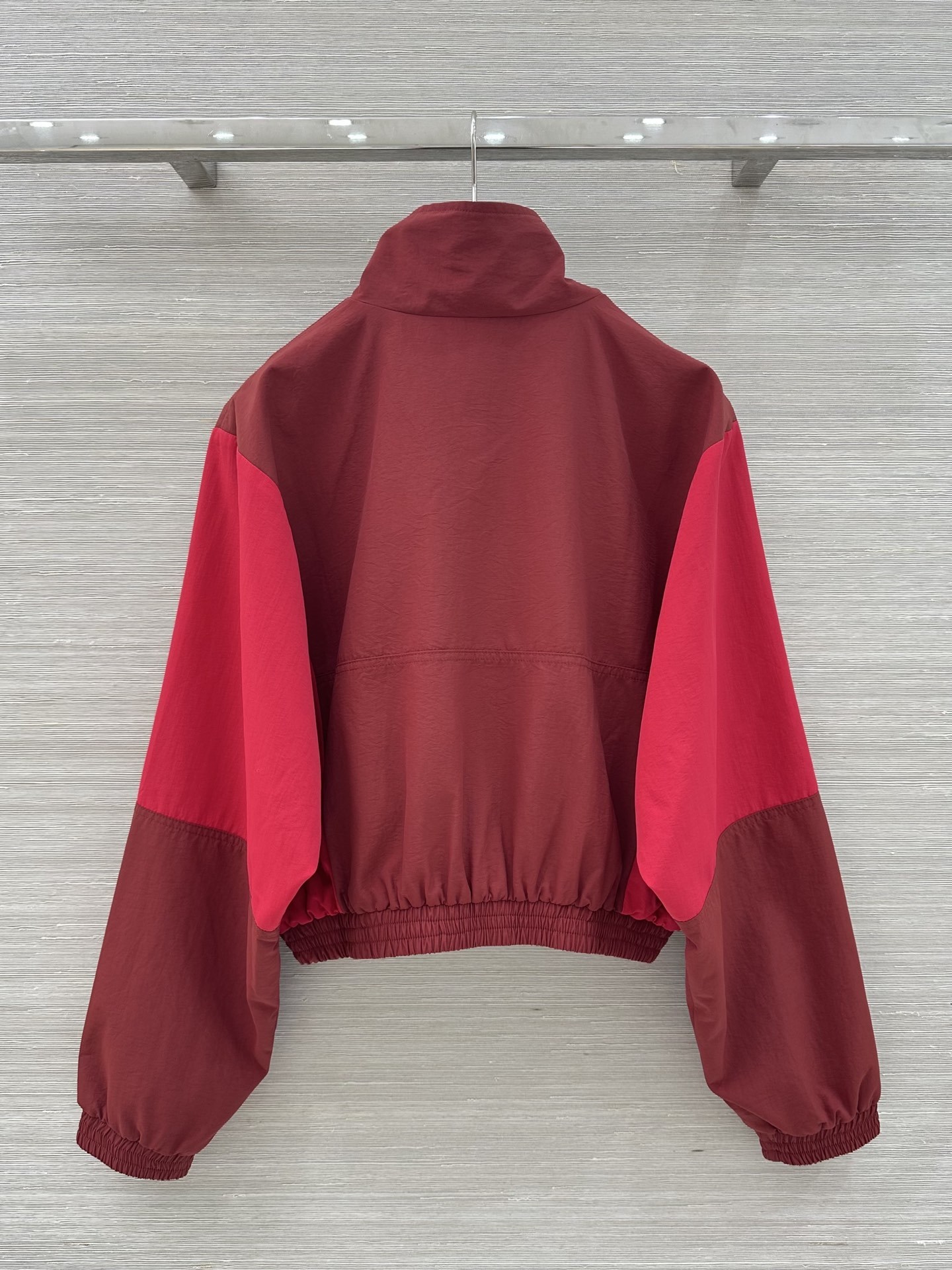 YS Color-Block Cropped Anorak Jacket