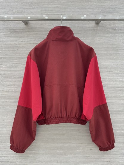 YS Color-Block Cropped Anorak Jacket