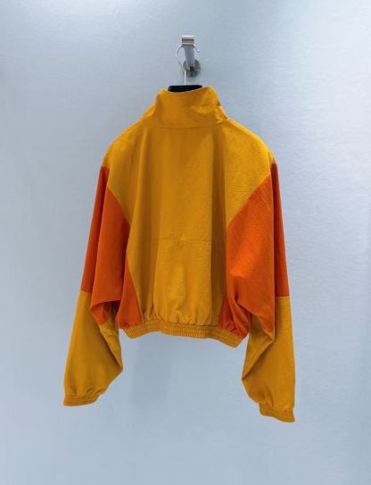 YS Color-Block Cropped Anorak Jacket