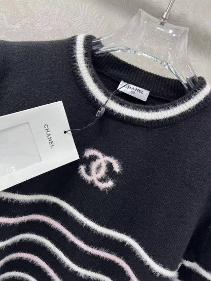 CC 25SS Striped pullover long sleeved sweater