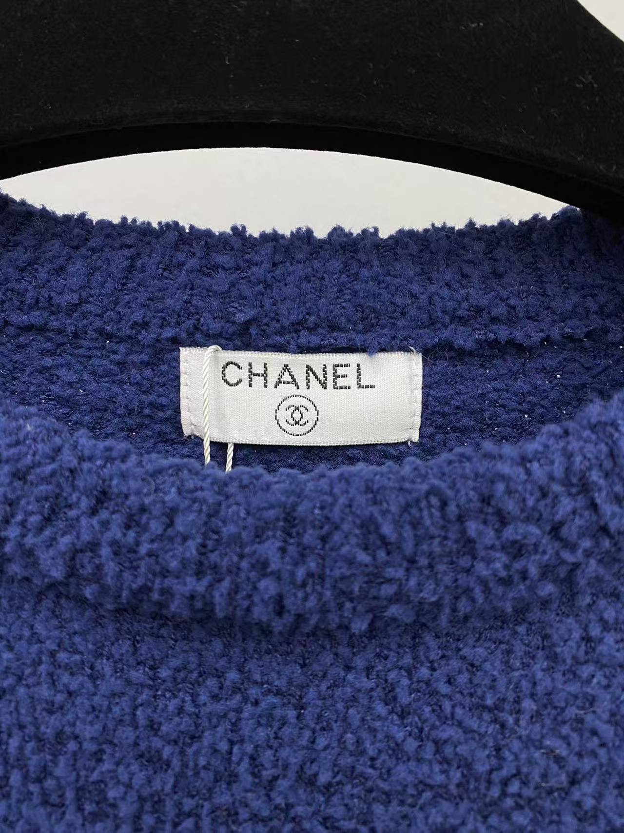 CC Jacquard logo round neck knitted sweater