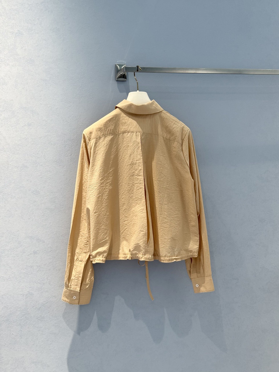 LEW 2025SS Pocket embroidered drawstring shirt