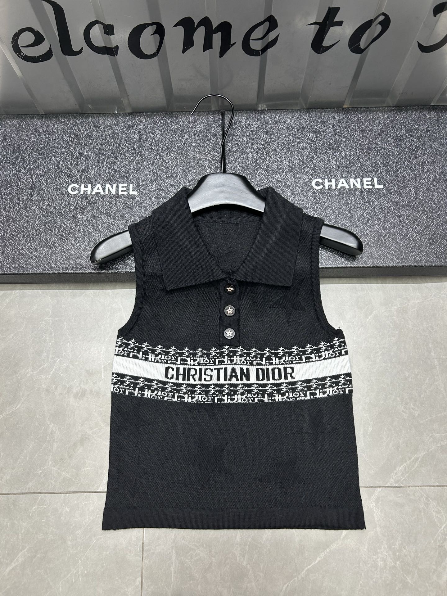 DIA 25SS Dark knit polo