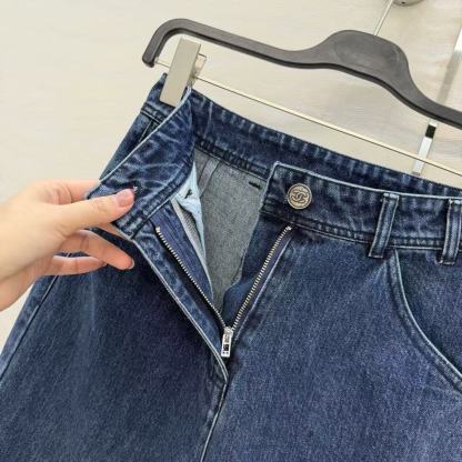CC 26SS Spring and summer new product: three-dimensional double C workwear pocket jeans