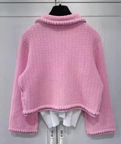 CC Textured Bouclé Cropped Cardigan Jacket