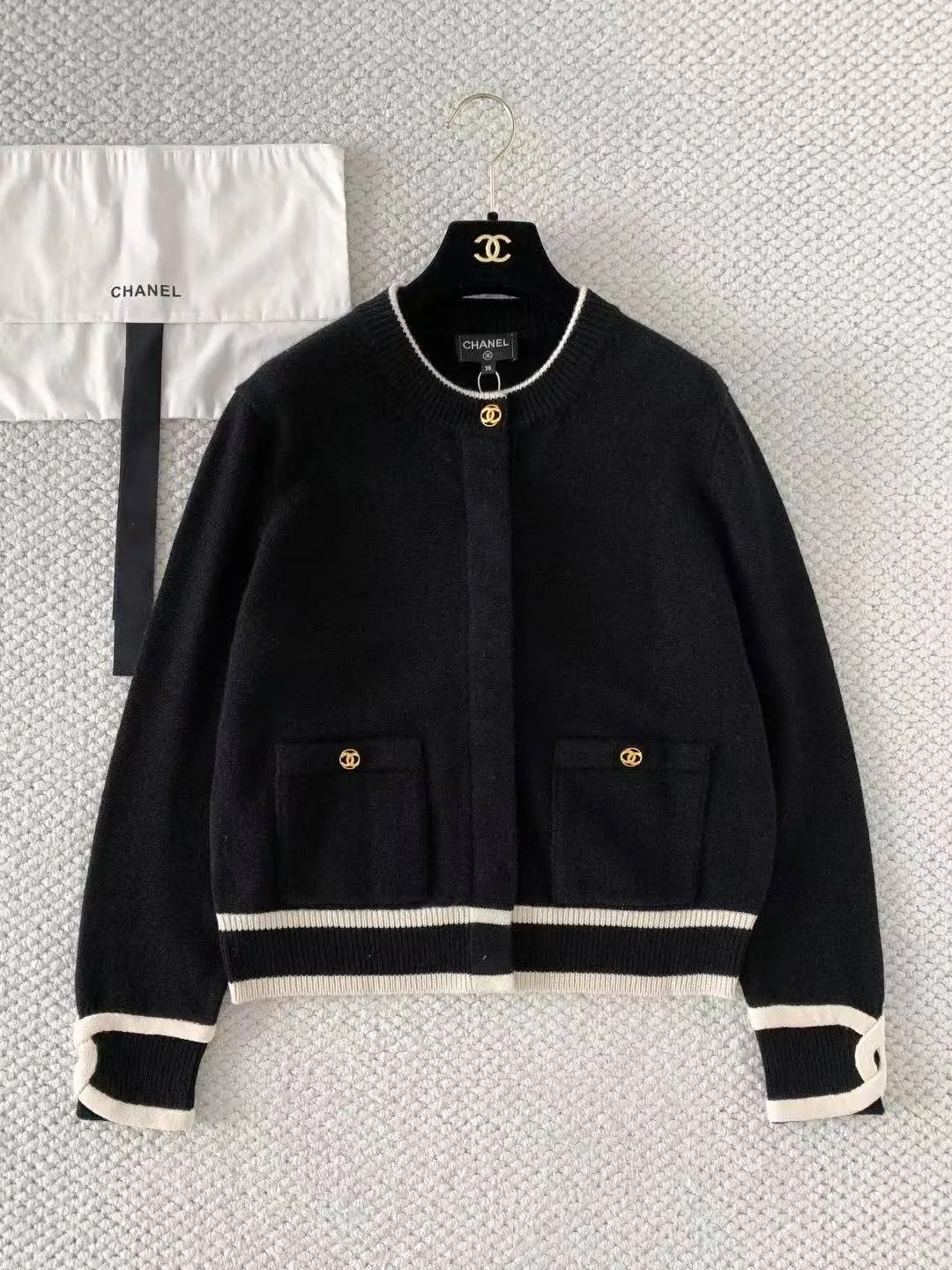 CC 26S Iconic Logo Cuff Cardigan
