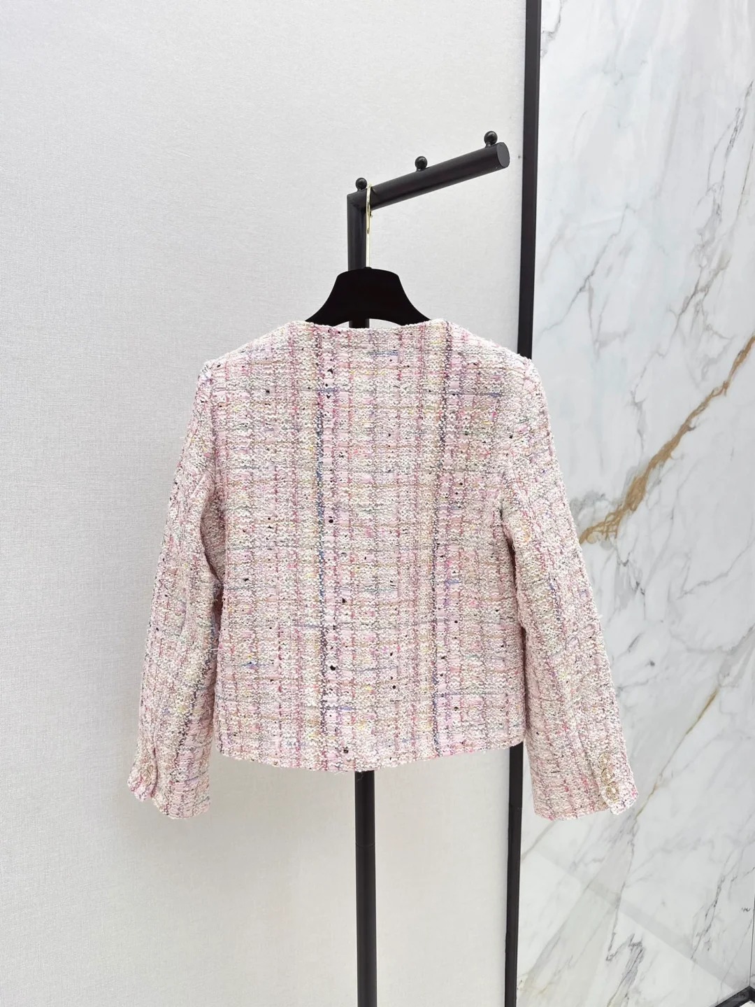 CHANE Cherry Blossom Pink Woven Jacket