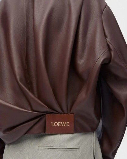 LOE Lambskin Draped Jacket