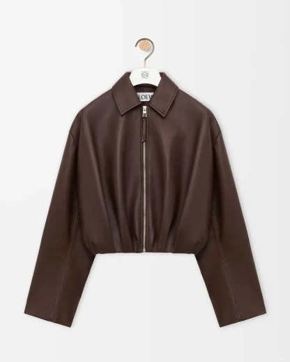 LOE Lambskin Draped Jacket