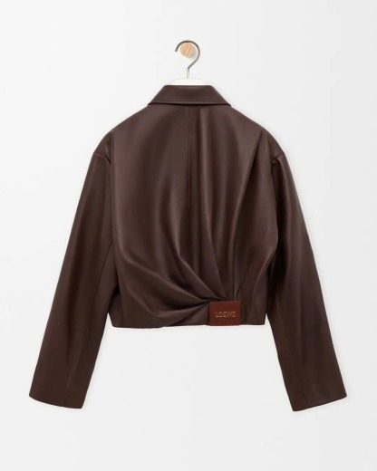 LOE Lambskin Draped Jacket