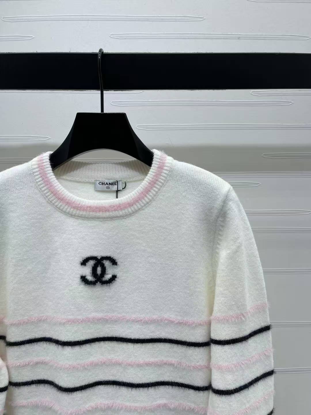 CC 25SS Striped pullover long sleeved sweater