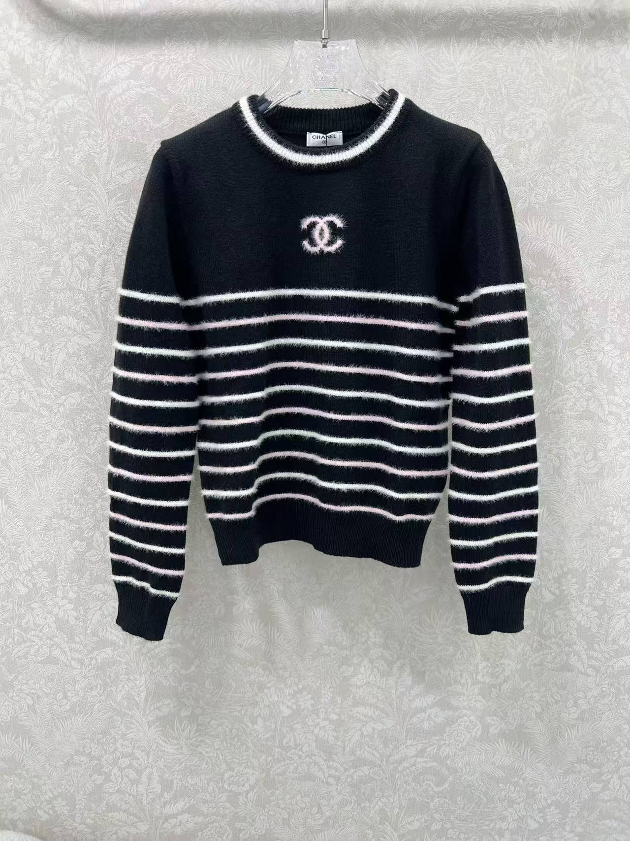 CC 25SS Striped pullover long sleeved sweater