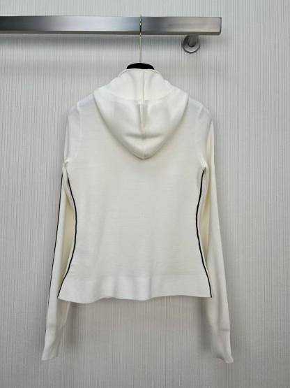 CC 25Ski series hooded knitted zipper jacket