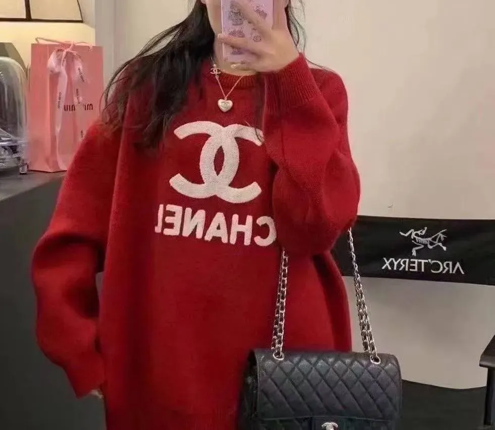 CC Classic LOGO Three Color Sweater