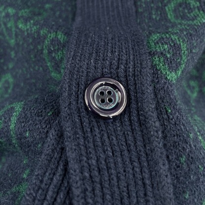 GG Gradient Printed Sweater Cardigan