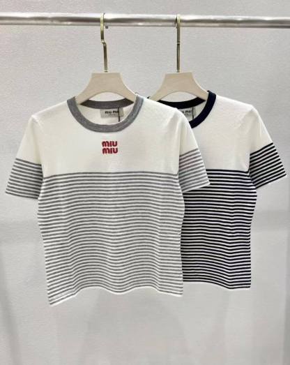 MM 25SS Striped short sleeved T-shirt