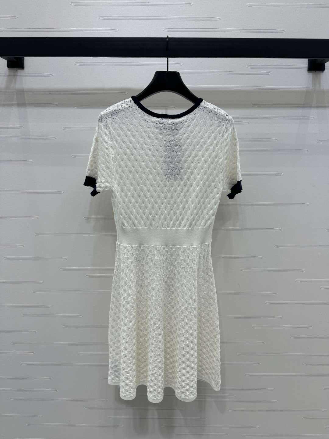 GUCC25SS round neck short sleeve knit dress