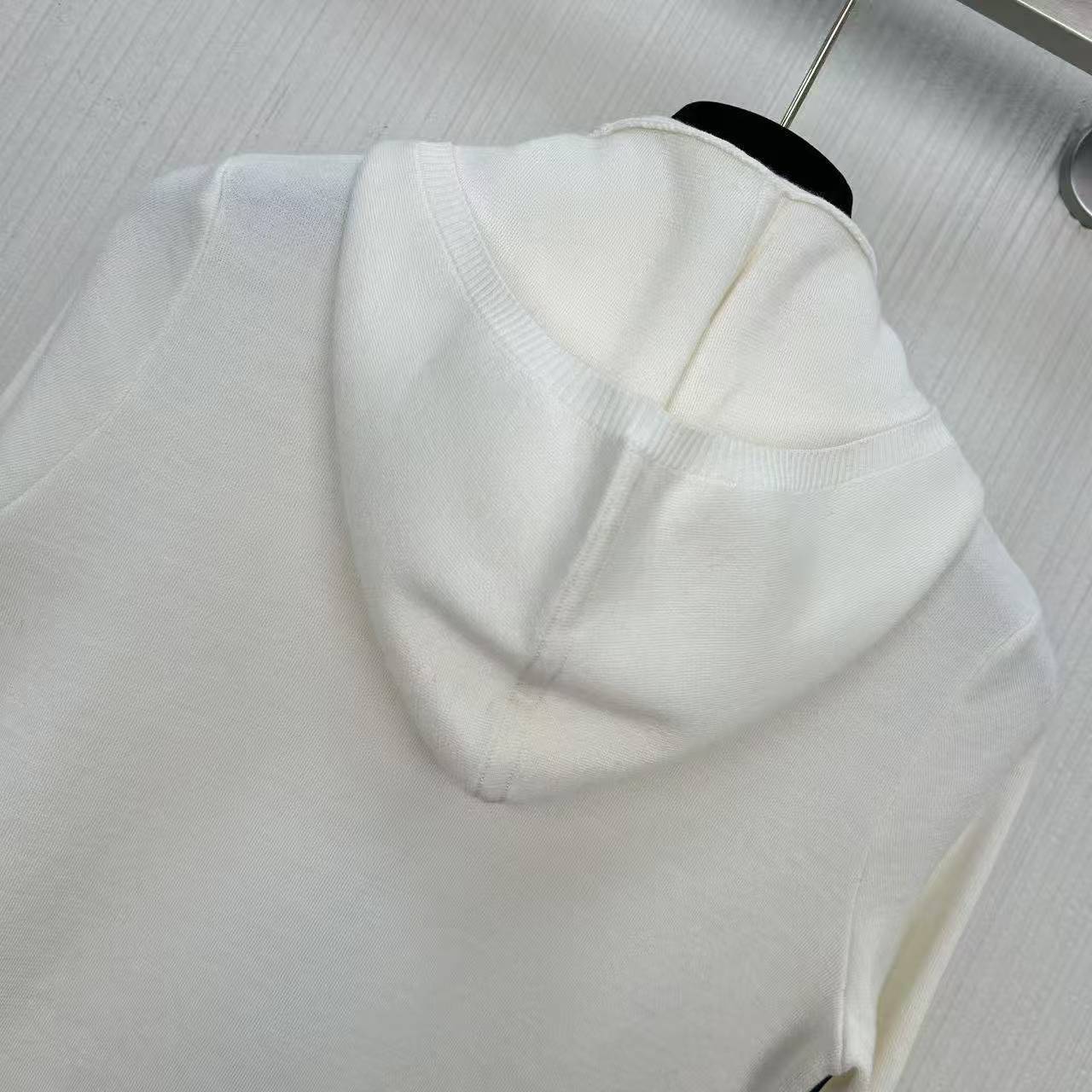 CC 25Ski series hooded knitted zipper jacket