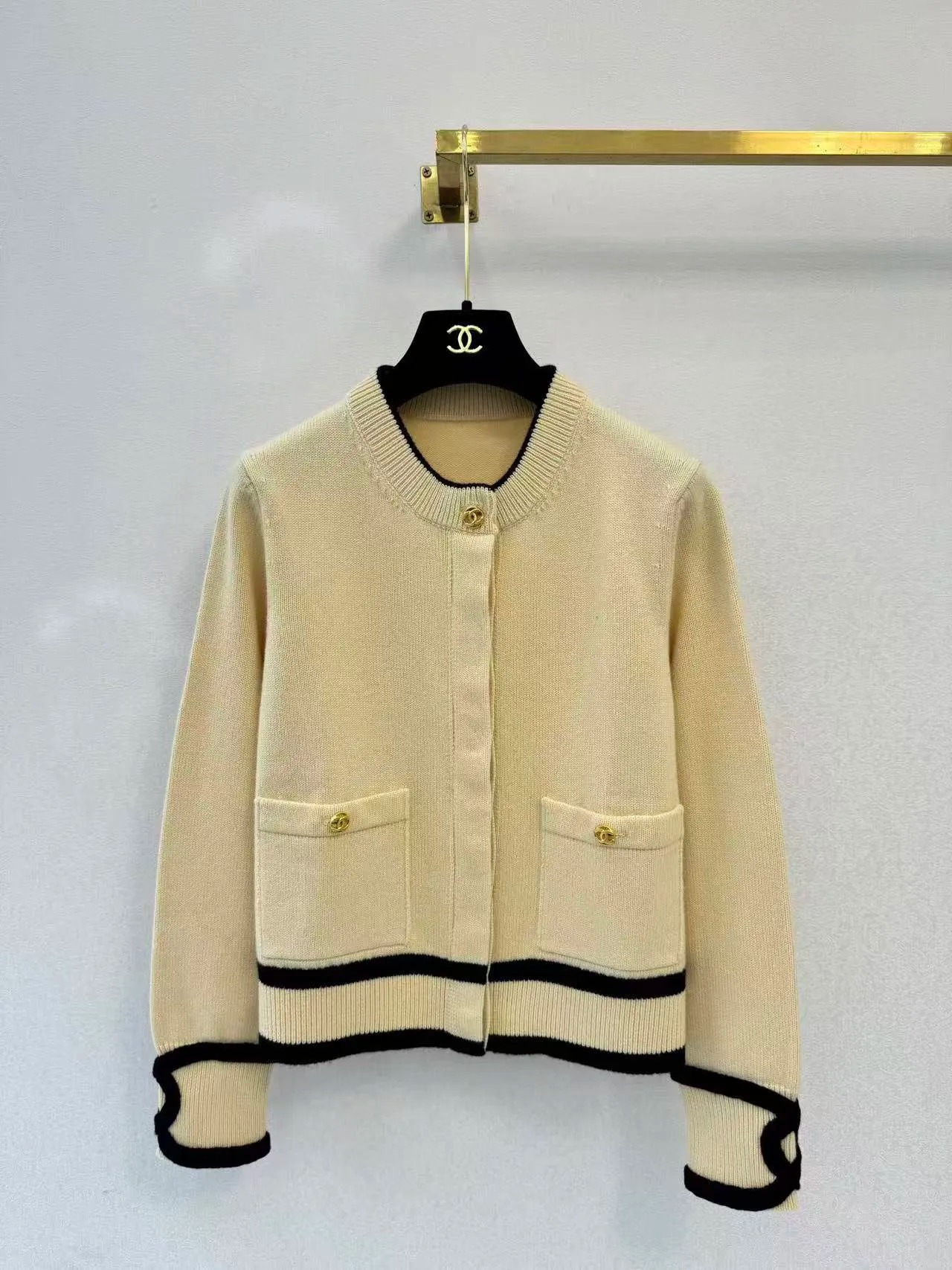 CC 26S Iconic Logo Cuff Cardigan