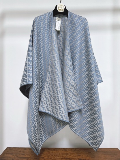 FEN 25SS Full printed tricolor shawl