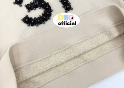 CC Flower letter nail bead hoodie