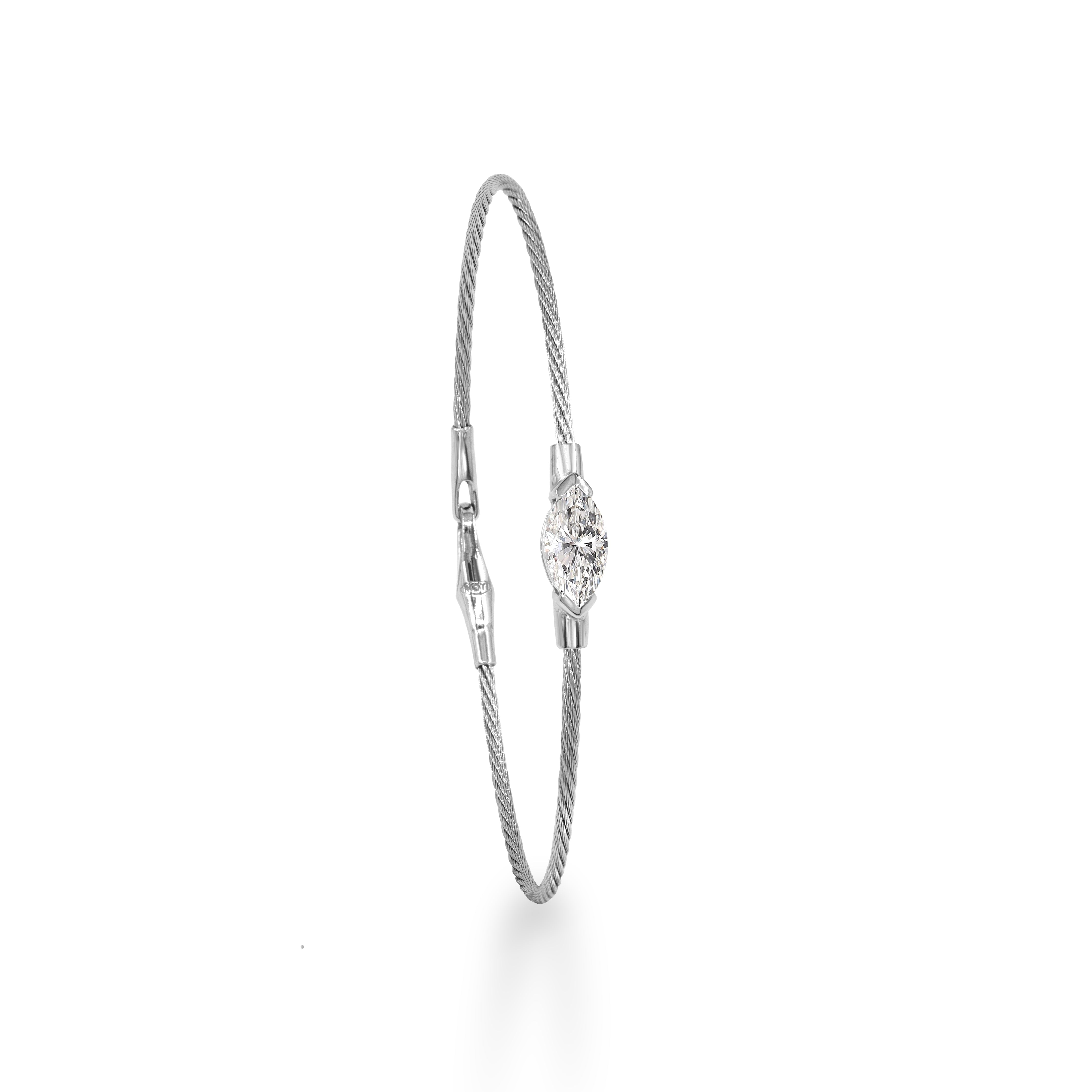 3ct Rope Chain Marquise Diamond Bracelet