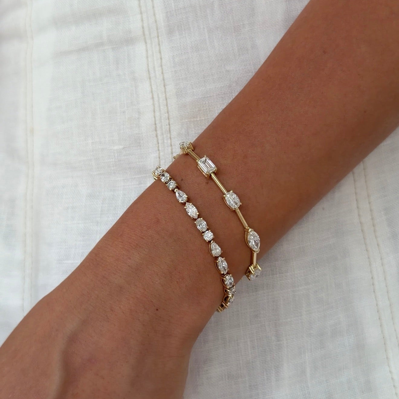 10 Pcs Fancy Shape Tennis Bracelet
