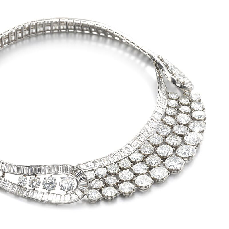 Multi-Cut White Luxury Sapphire Necklace