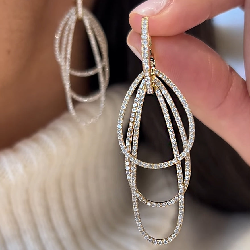 1.5ct Round Cut White Diamond Fashion Earrings